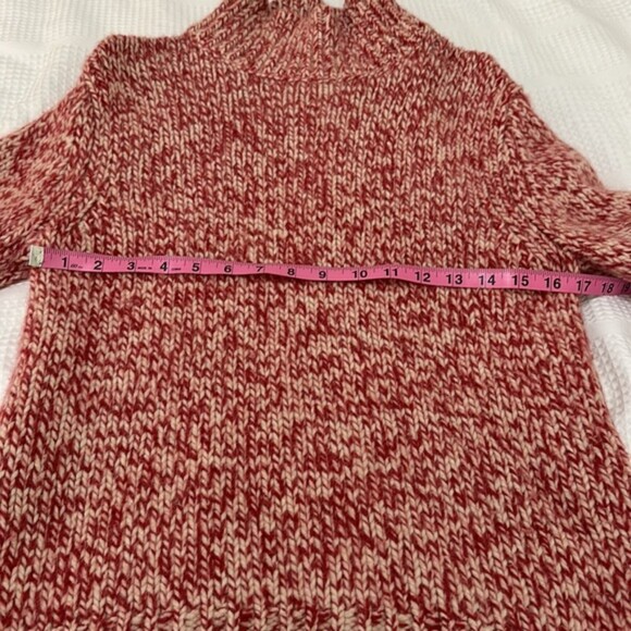 Eddie Bauer Mock Neck Chunky Knit Sweater Womens Medium Angora Rabbit Lambs Woom - Picture 10 of 11